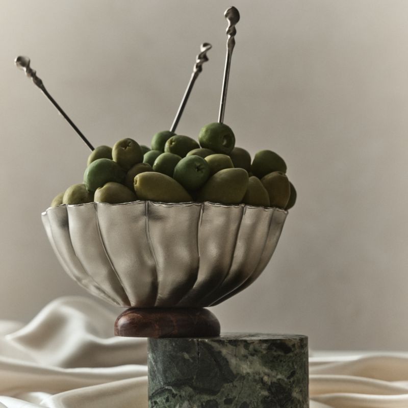 Nerano Pewter Cast Aluminum Wine Chiller and Snack Bowl Set of 2 by Nina Garcia - image 2 of 8
