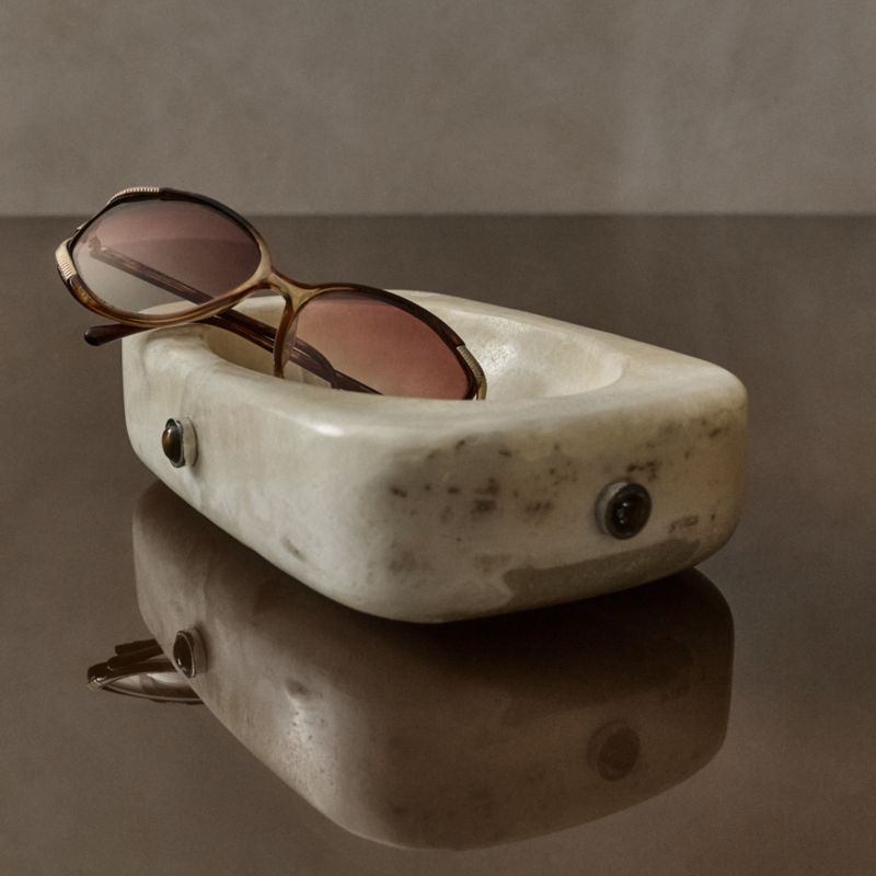 Pietra White Onyx Catchall Dish by Nina Garcia - image 1 of 5