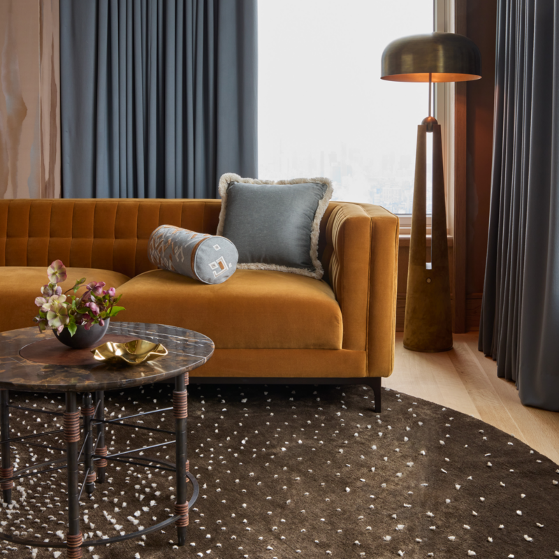 Ambroise 80" Amber Velvet Sofa - image 10 of 12