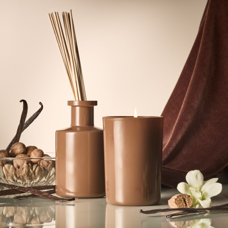 CB2 Moroccan Vanilla Scented Glass Candle 7oz - image 1 of 4