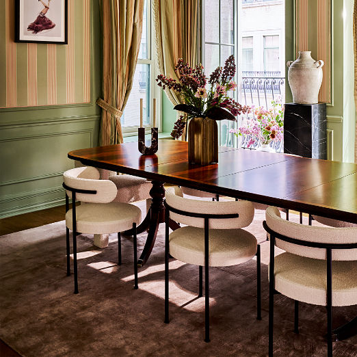 Inesse Ivory Boucle Dining Chair