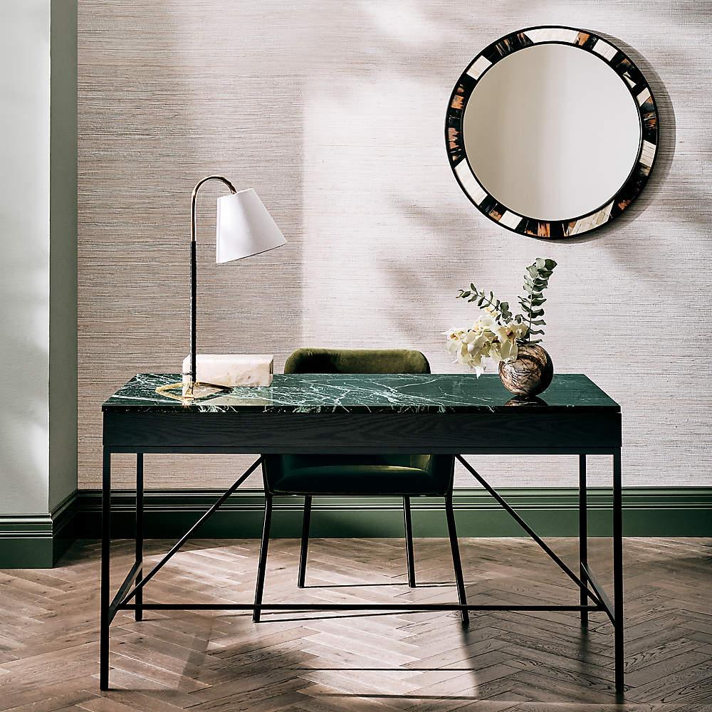 Green sales marble desk
