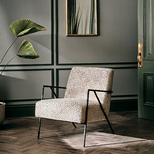 Imogene Dot Hair on Hide Lounge Chair Set of 2