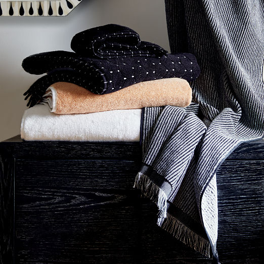 Kalani Organic Cotton White Bath Towels