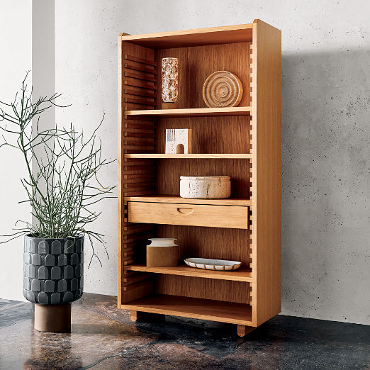 Ventura White Oak Tall Bookcase by Lawson-Fenning