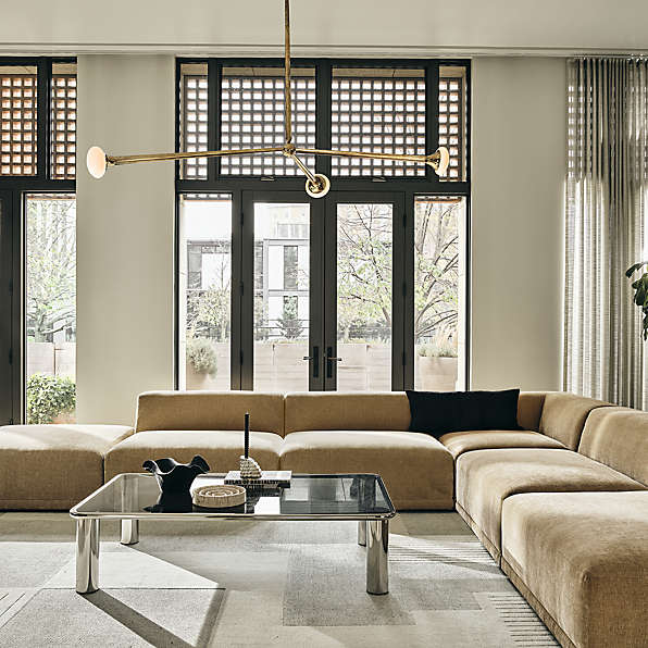 Cb2 glass coffee table deals
