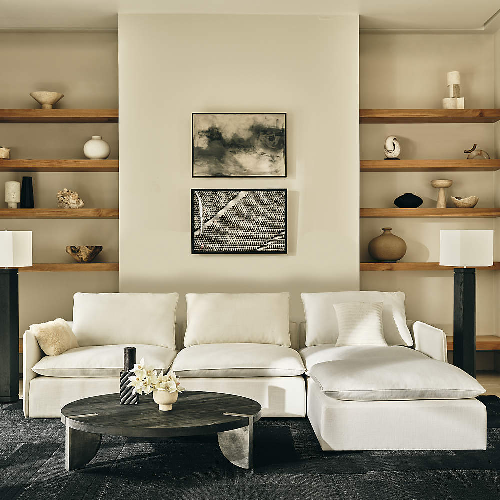 Restoration hardware round shop wood coffee table