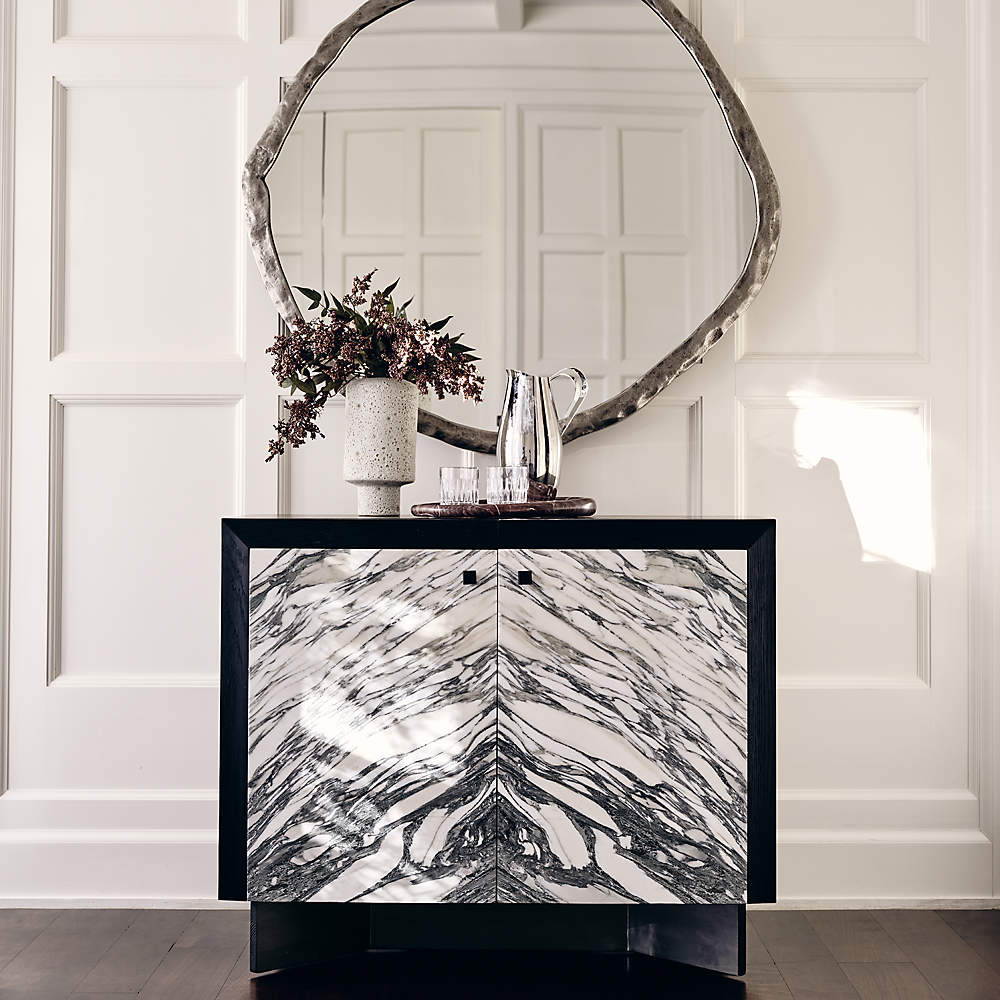 Marble bar cabinet deals