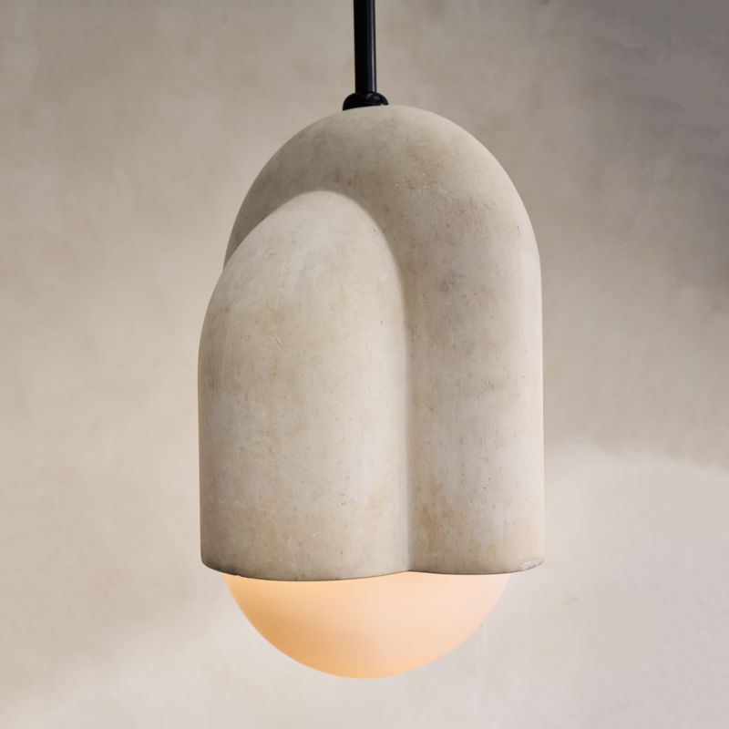 Capricorn Limestone Dome Pendant Light - image 3 of 10