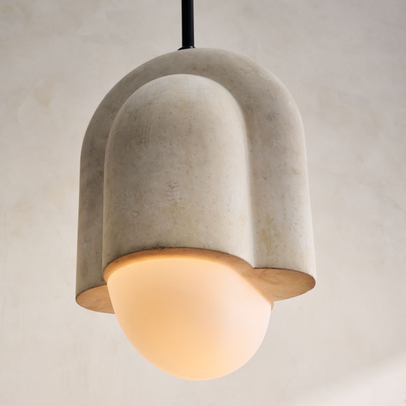 Capricorn Limestone Dome Pendant Light - image 4 of 10