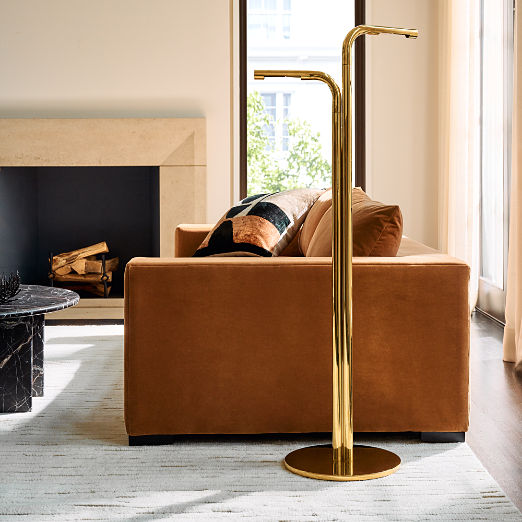Viewpoint Articulating Brass Task Floor Lamp
