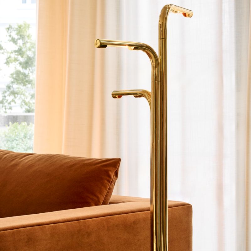 Viewpoint Articulating Brass Task Floor Lamp - image 7 of 9