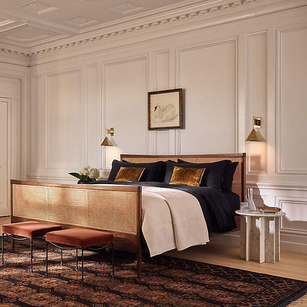 Cb2 cane best sale bed