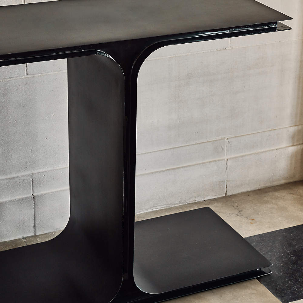 Ipsilon Black Metal Console Table 53.25
