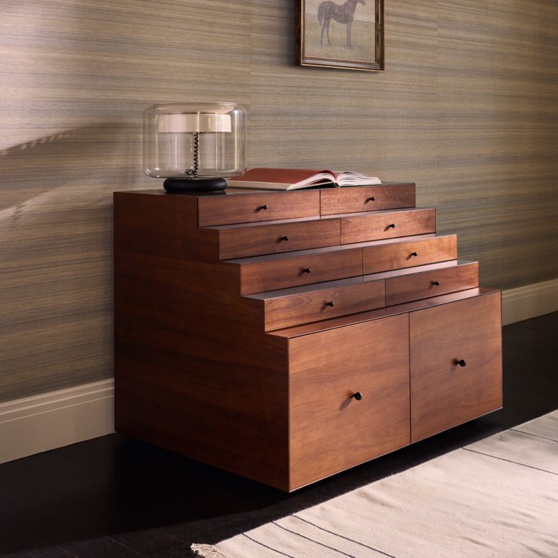 Lanzone 10-Drawer Walnut Storage Cabinet by Gianfranco Frattini - image 3 of 12