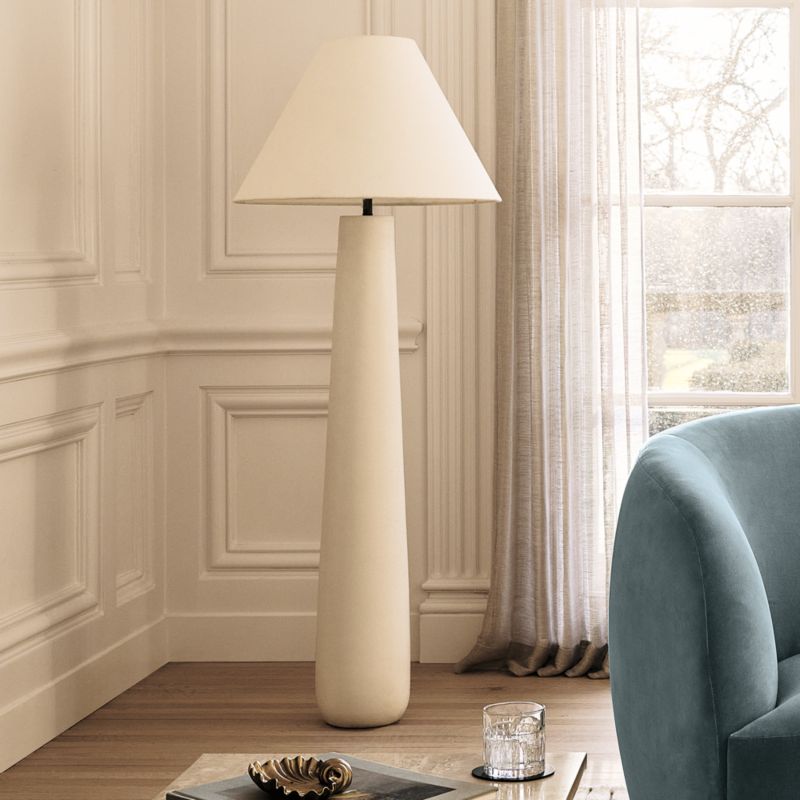 Polar White Cement Floor Lamp - image 7 of 14