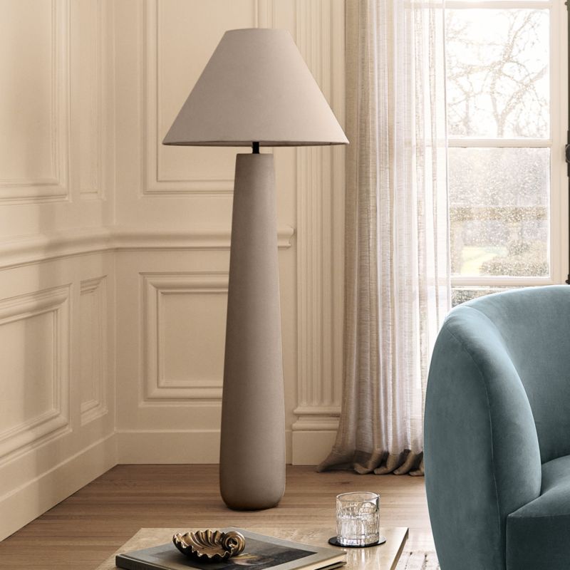 Polar Grey Cement Floor Lamp - image 3 of 10