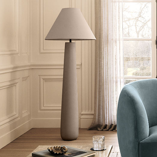 Polar Grey Cement Floor Lamp