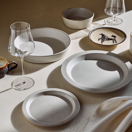 Corvo White and Black Patterned Appetizer Plate by Ackerman