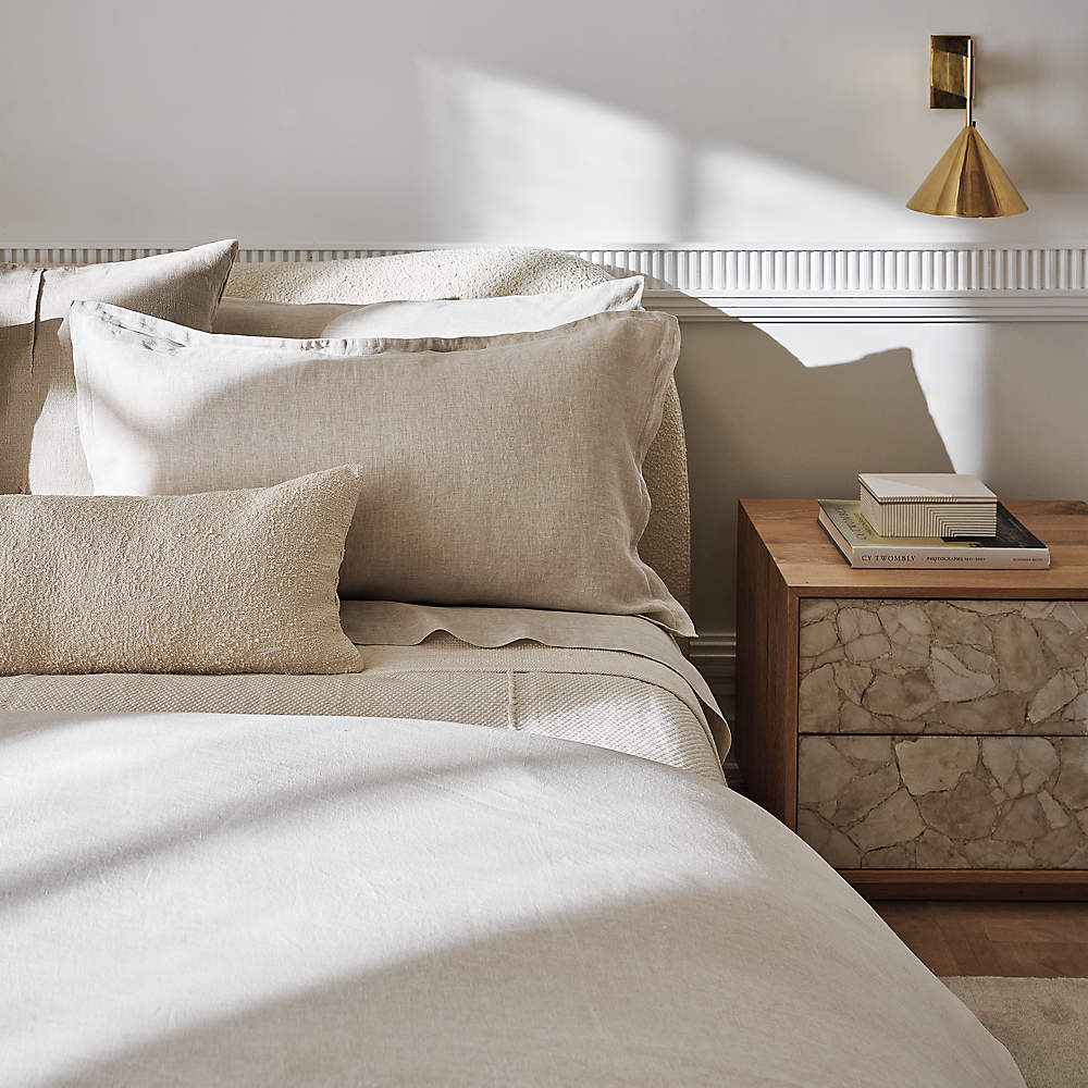 Diana White Boucle Bed by Ross Cassidy CB2