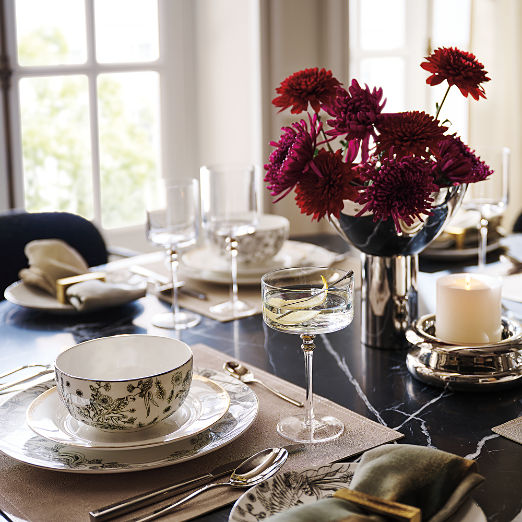Clyme Polished Stainless Steel Pedestal Serving Bowl