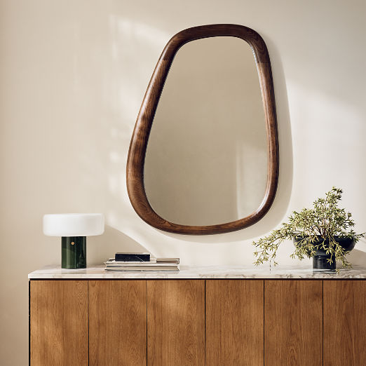 Irwin 71" White Marble and Natural Oak Media Console Model C7305 by Paul McCobb