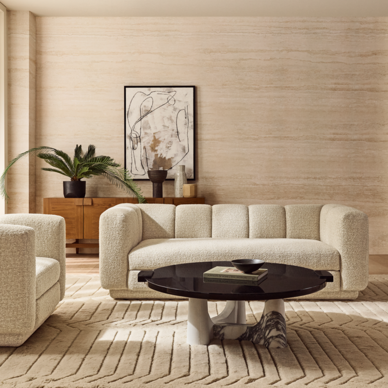 Yarrow 84" Camel Woven Fabric Sofa - image 2 of 11