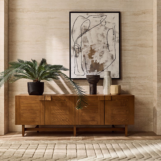 Coronado 77" Walnut Wood Credenza