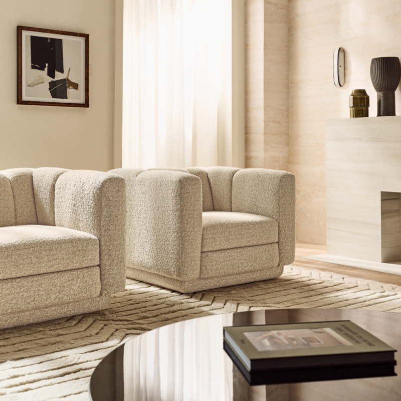Yarrow Camel Woven Fabric Swivel Chair - image 10 of 11