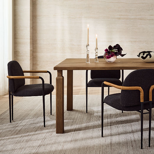 Avont Upholstered Charcoal Performance Fabric Dining Chair Set of 4