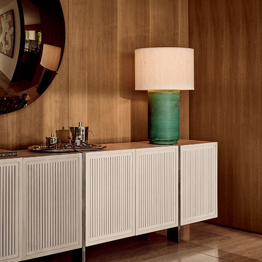 Costela 74" White Wash Acacia Wood Credenza