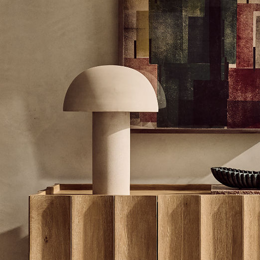 Enoki Natural Dome Table Lamp