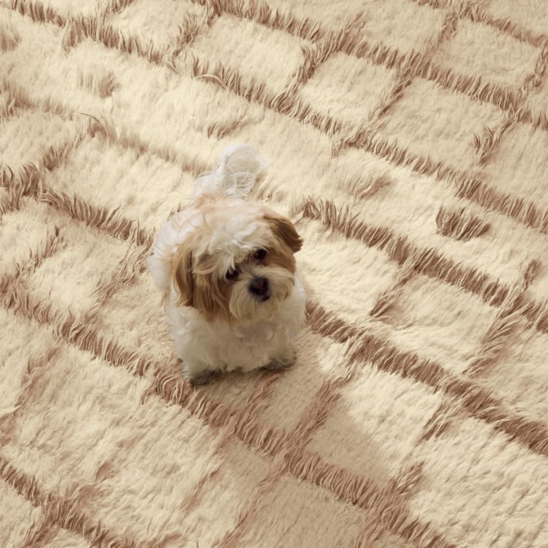 Madeo Handwoven Warm White New Zealand Wool Area Rug 5'X8' - image 5 of 6