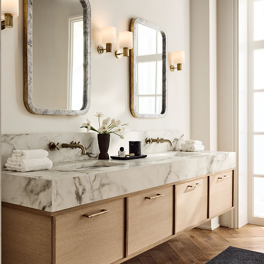 Mirabell Ribbed Unlacquered Brass Wall Sconce