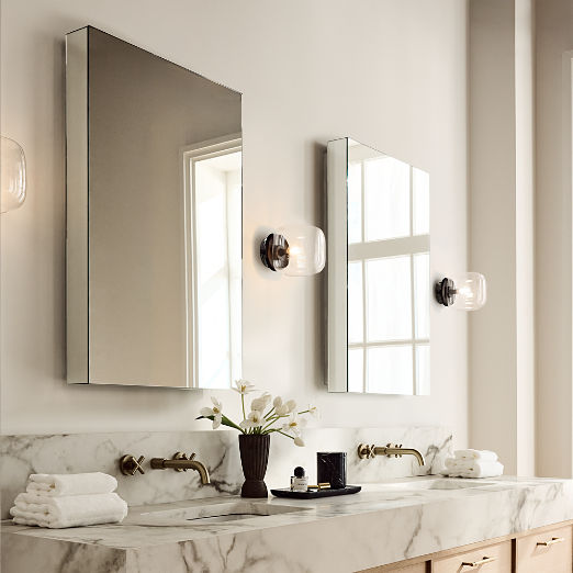 Halen Blackened Brass Wall Sconce with Clear Glass Shade