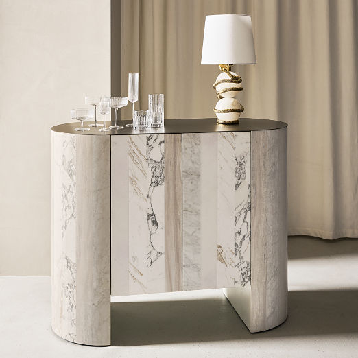 Fiera Marble Bar Cabinet