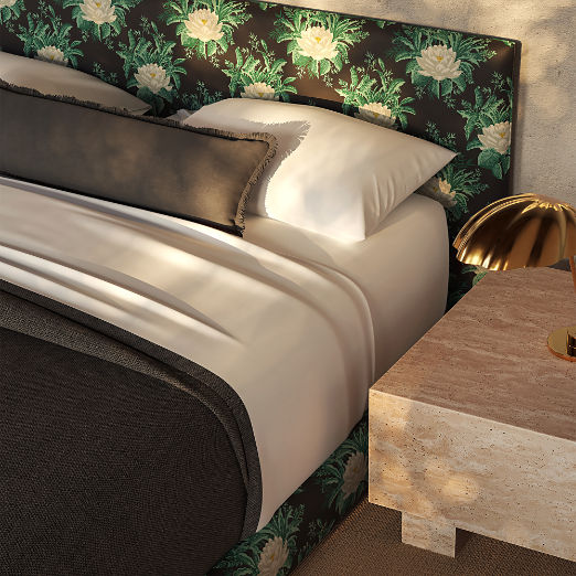 Facade Lotus Queen Bed - The White Lotus
