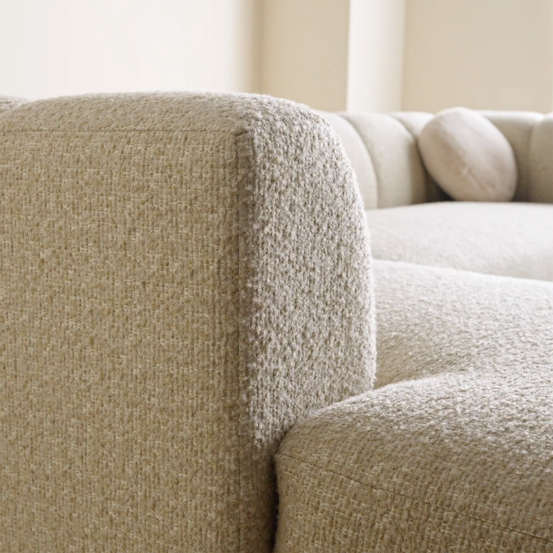Yarrow 97.5" Camel Woven Fabric Sofa - image 9 of 10