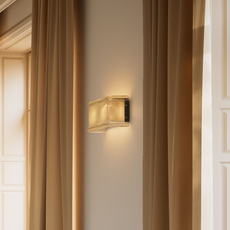 Abryn Textured Glass Wall Sconce 7.5" - image 6 of 7