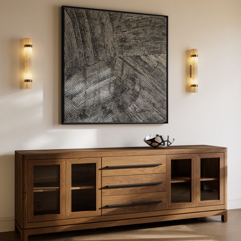 Truman 93" Acacia Wood Credenza with Drawers - image 8 of 9
