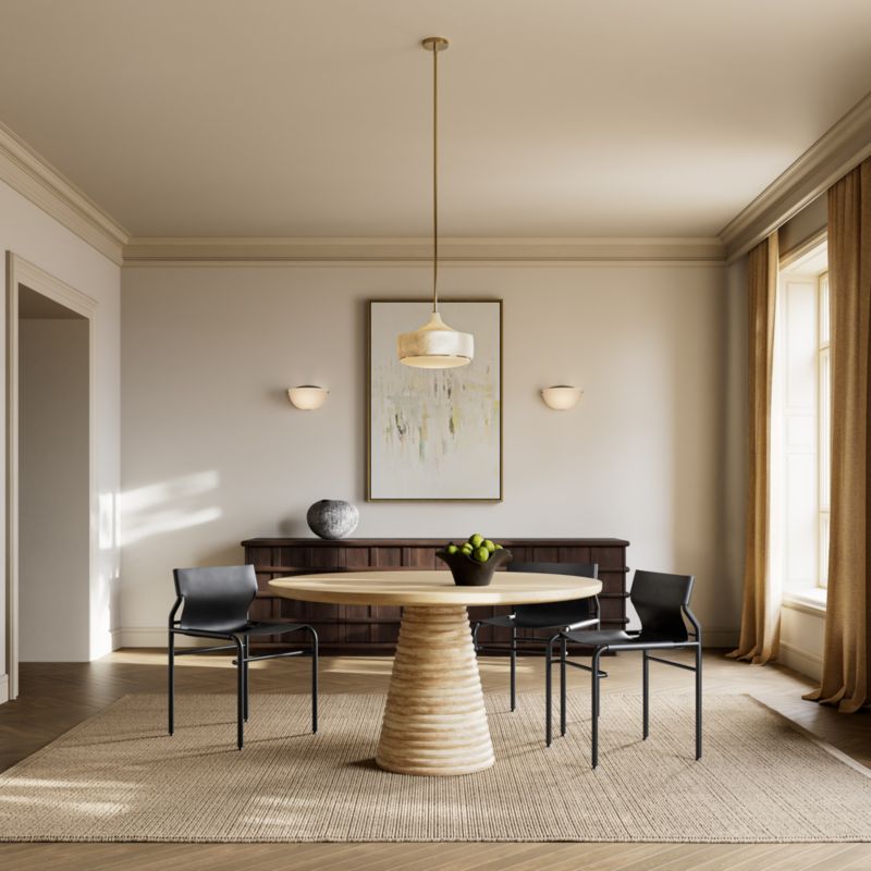 Groove Alabaster Pendant Light 13" - image 4 of 11