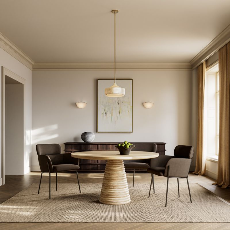 Azalea Mink Grey Velvet Dining Chair - image 9 of 15