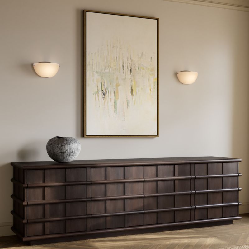 Alpena 90" Dark Acacia Wood Credenza - image 10 of 13
