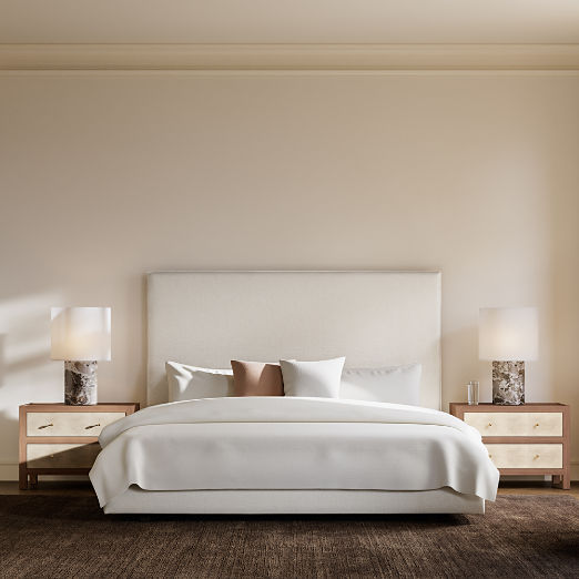 Kellen Organic Cotton-Blend Natural Full/Queen Duvet Cover