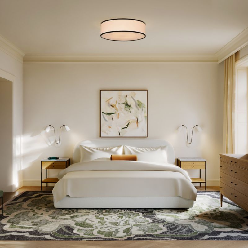 Diana White Boucle Upholstered King Bed - image 9 of 16