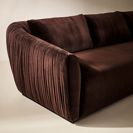 Emile 99" Ruched Sofa