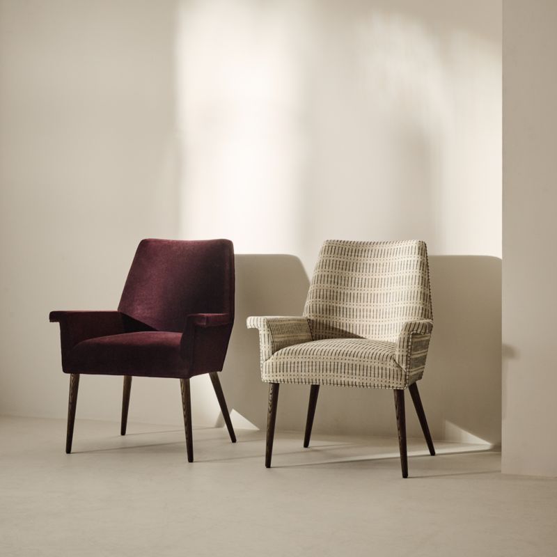 Tub Natural and Black Woven Upholstered Dining Chair by Paul McCobb - image 7 of 9