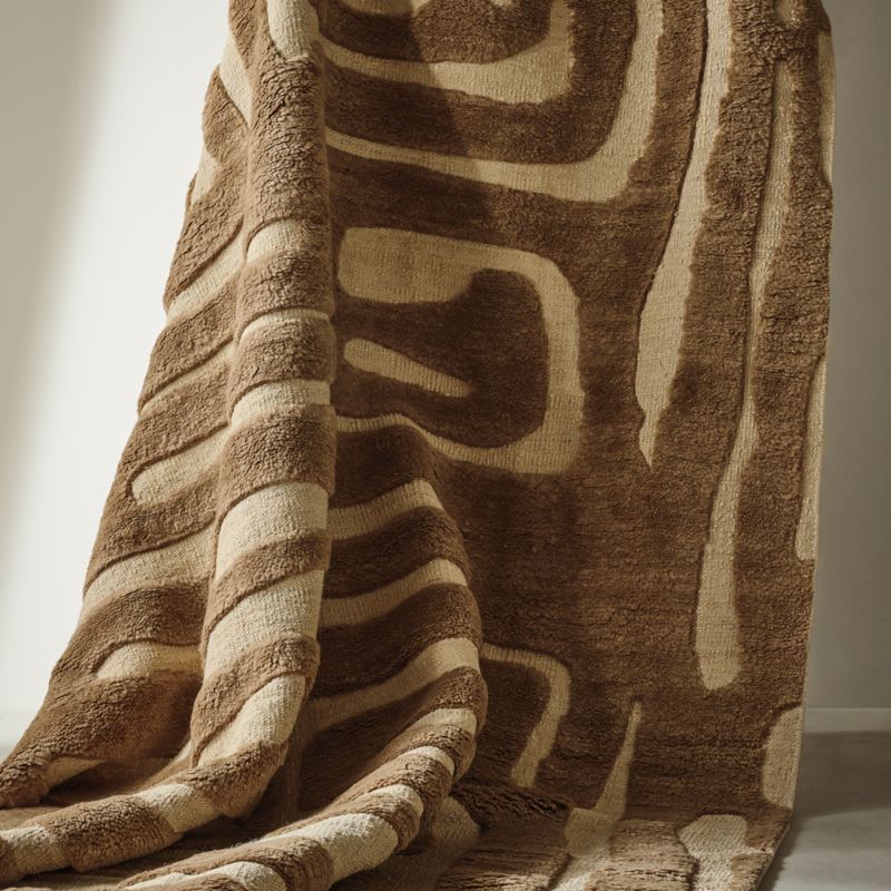 Rosel Sand and Light Brown Wool and Jute Area Rug 8'x10' - image 6 of 7