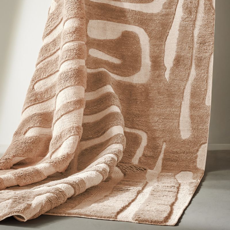 Rosel Sand and Light Brown Wool and Jute Area Rug 8'x10' - image 5 of 6