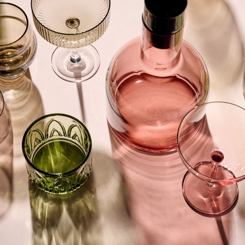 Marie Burgundy Coupe Glass - image 3 of 7